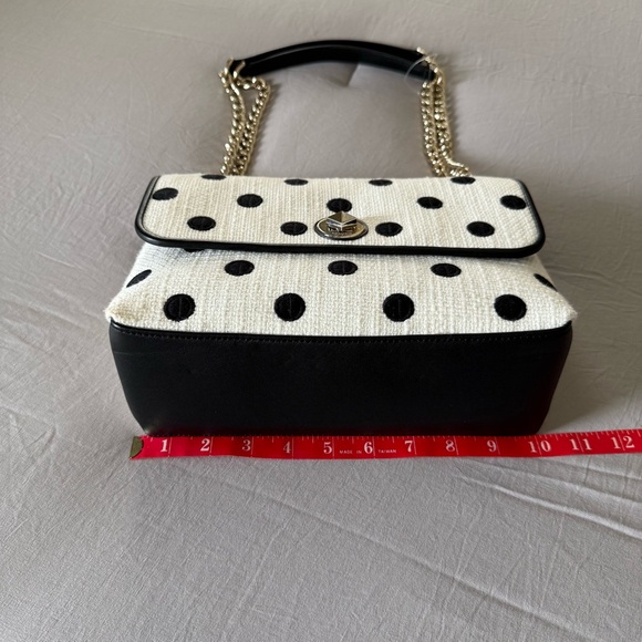 NWOT Kate Spade Natalia Medium Flap Convertible Shoulder/Crossbody Polka Dot Bag